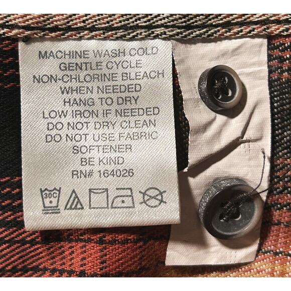 NWT Tailor Vintage Luxe Performance Stretch Plaid Flannel Shirt Small - Picture 6 of 8